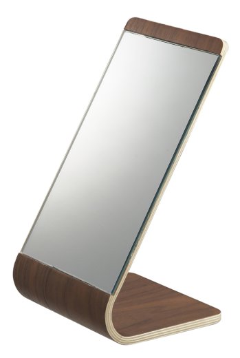 Stolní zrcátko YAMAZAKI Rin 6737. v.23cm, tmavé